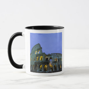 Caneca Europa, Itália, Roma. Vista noturna do