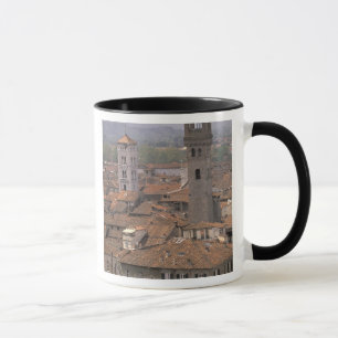 Caneca Europa, Itália, Toscana, Lucca, Panorama da cidade