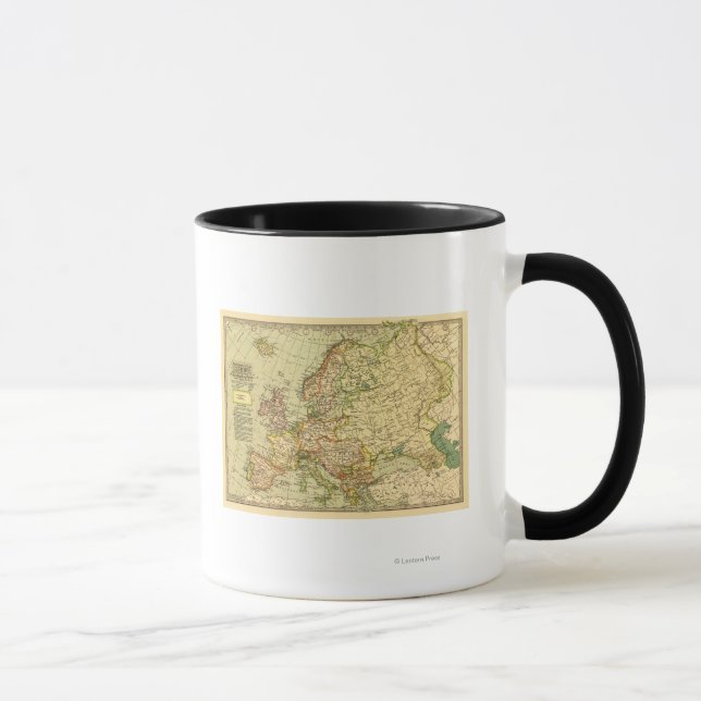 Caneca EuropaMapaPanorâmicoEuropa 3 (Direita)
