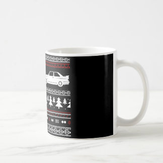 Caneca européia do carro de esportes do Natal feio