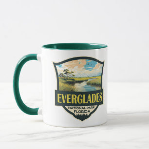 Caneca Everglades National Park Illustration Viagem Art