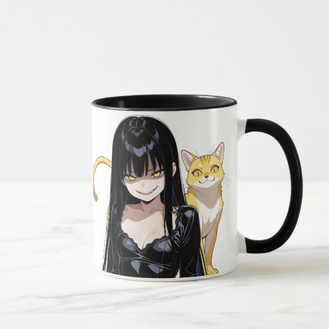 Caneca Evil Catlady With Cat (Direita)