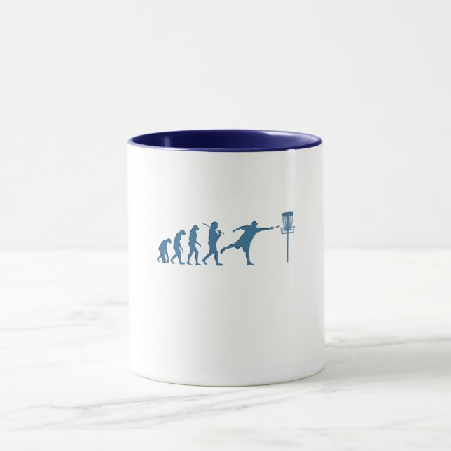 Caneca Evolução do Golfe de Disco - Presente Divertido pa (Centro)