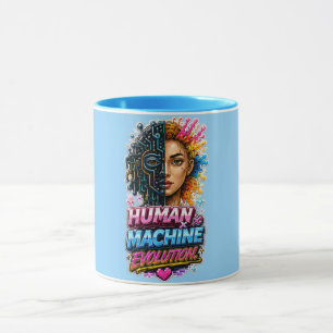 Caneca Evolução Humano Máquina