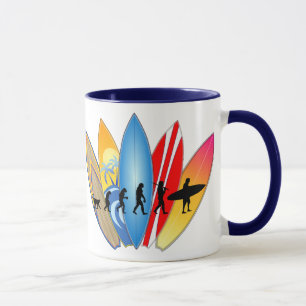 Caneca Evolução surfando