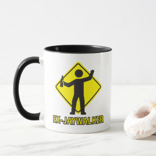 Caneca Ex-Jaywalker Funny Sobriety dizendo Mug