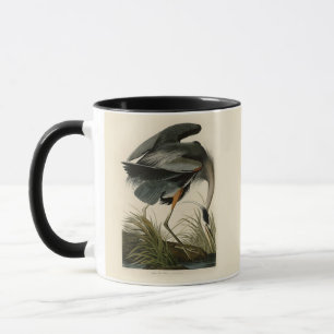 Caneca Excelente Azul Heron Marsh Bird