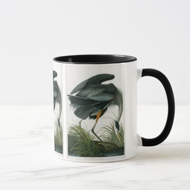Caneca Excelente Blue Heron, John James Audubon (Direita)