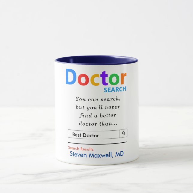 Caneca Excelente Obrigados de Pesquisa do Melhor Médico (Centro)