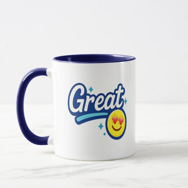 Caneca Excelente Sorria café Mug Presente para Amigos e T (Esquerda)