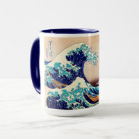 Excelente Wave Off Kanagawa Japonês Vintage Fine A