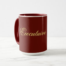 caneca executiva Cor do vinho
