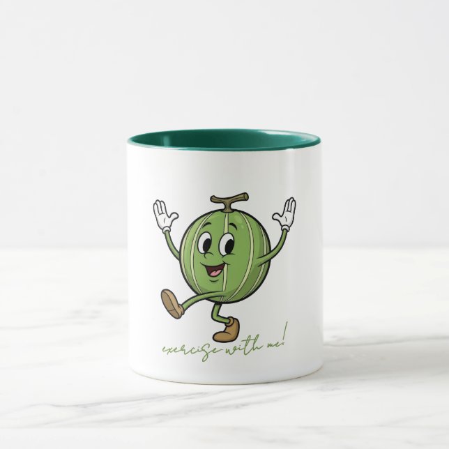 Caneca Exercite-se Comigo Melancia Feliz (Centro)