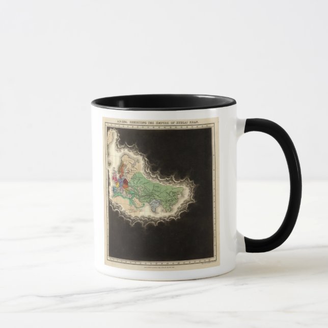 Caneca Exibindo o Império de Kublai Khan 1294 AD (Direita)