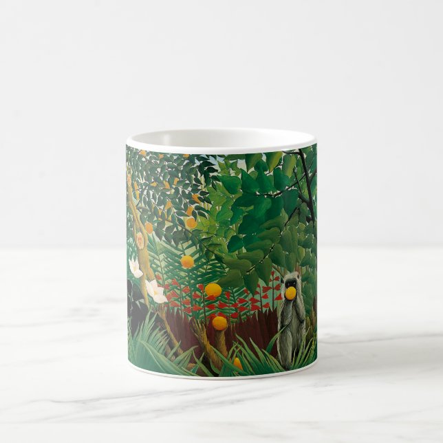 Caneca exótica da paisagem de Henri Rousseau (Centro)