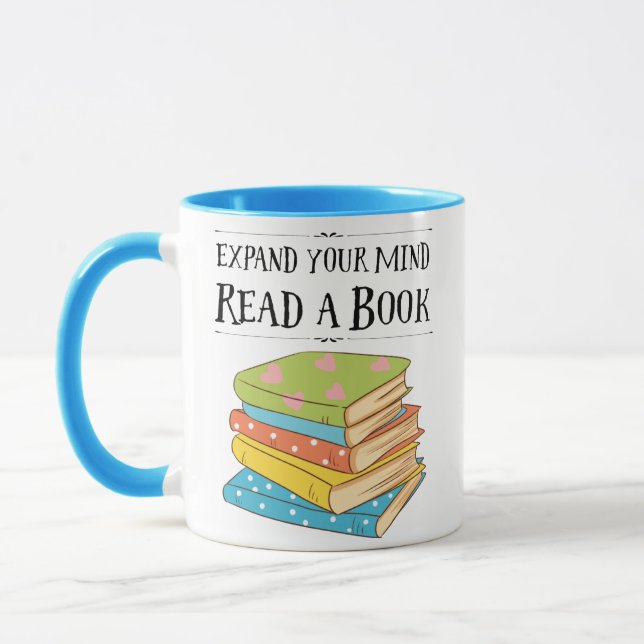Caneca Expanda sua mente... leia um livro (Esquerda)