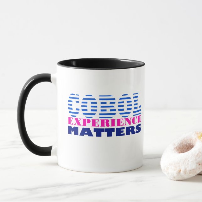 Caneca Experiência em Programação Cobol (Com Donut)