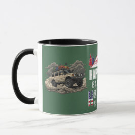 Caneca Explorador da Trilha de Aventura 4x4 Feliz 