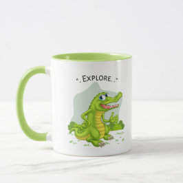 Caneca explorador de crocodilo