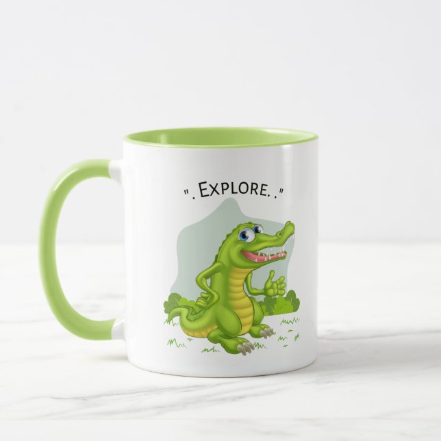 Caneca explorador de crocodilo (Esquerda)