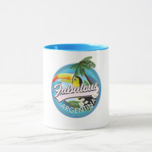 Caneca explorar logotipo fabuloso da Argentina