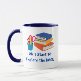 Caneca Explorar o livro - Voltar ao lentidão de leitura e