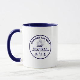Caneca Explore Michigan Coffee Mug