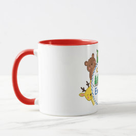 Caneca Explorer Club Kids Camping Animal Art