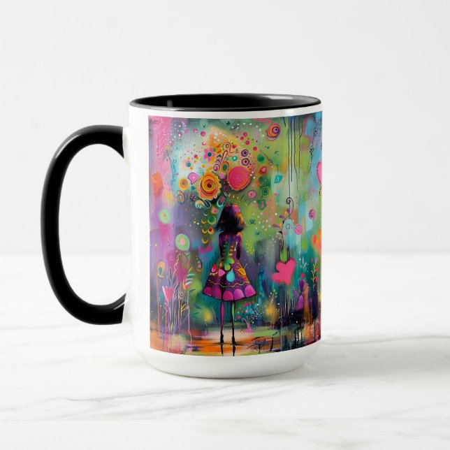 Caneca Explosão de cor Whimsical (Esquerda)