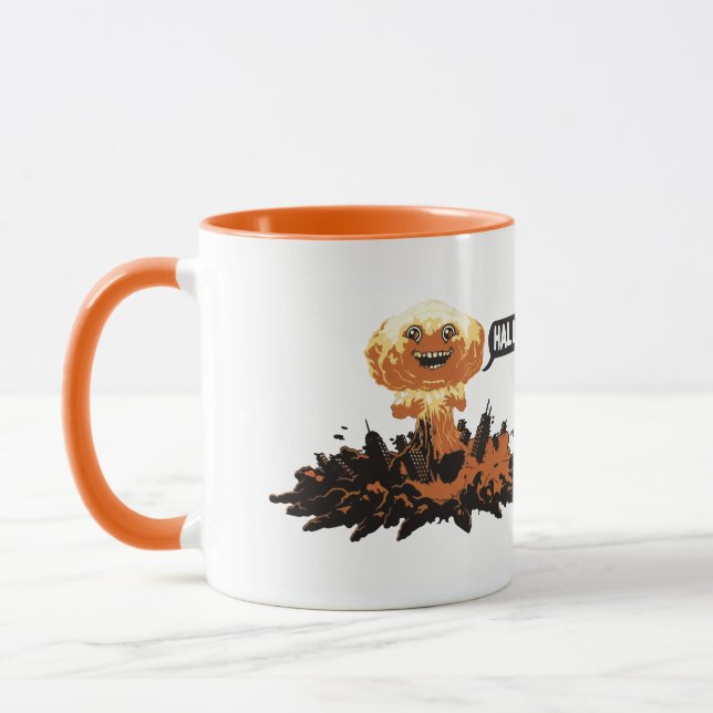 Caneca Explosão Nuclear Funny - Hallo (Esquerda)