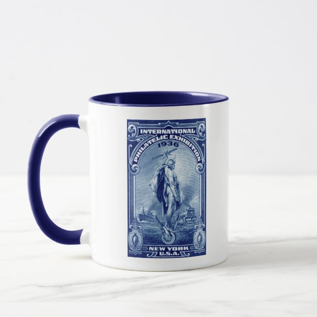 Caneca Expo Filatélico Internacional de Nova Iorque, 1936 (Esquerda)