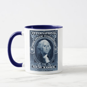 Caneca Exposição Filatélica de Nova Iorque de 1913