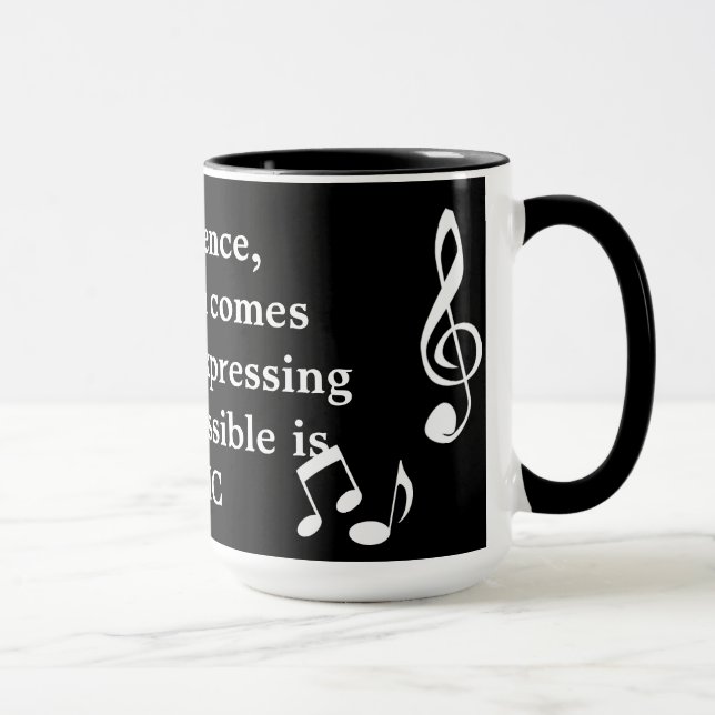 Caneca Expressando a Inexpressível Música Mug (Direita)