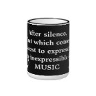 Expressando a Inexpressível Música Mug