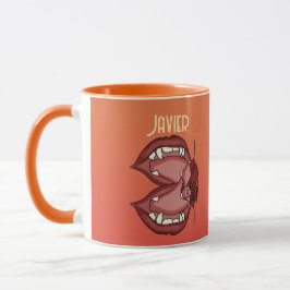 Caneca Expressão personalizada e violenta de um punhado d