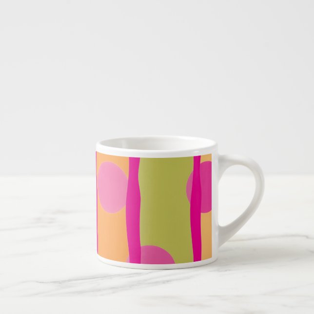 Caneca Expresso Rosa Vibrante e Feliz (Direita)
