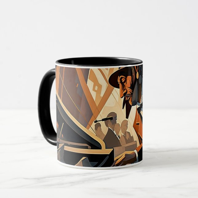 Caneca Expressões de Jazz Mug (Frente Esquerda)