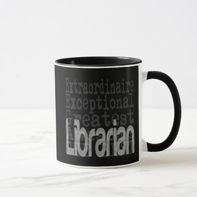 Caneca Extraordinário Bibliotecário (Direita)