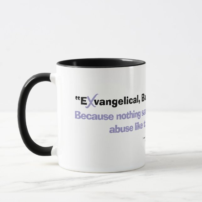Caneca Exvangélico, Mas Faça-O Espresso - Snarky Mug (Esquerda)