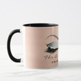 Caneca Eyelash Extenção Bela Cinza Silver Olho Brilhante