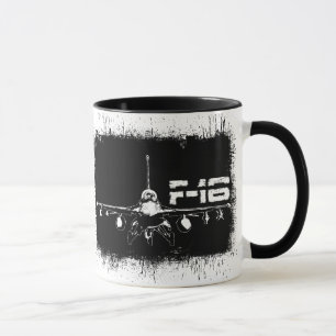 Caneca F-16 Fighting Falcon 11 oz Ringer Mug