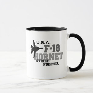 Caneca F-18 zangão - lutador da greve