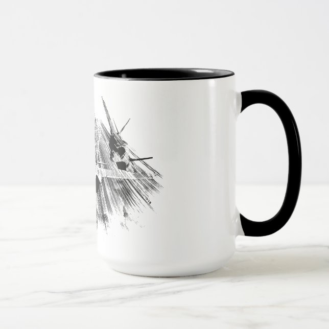 Caneca F-35 Lightning II 15 oz Ringer Mug (Direita)