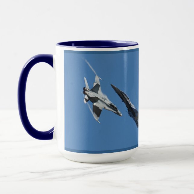 Caneca F/A-18 Fighter Plane Air Show Stunt (Esquerda)