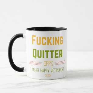 Caneca F*Amarrando Oops Quero Dizer Feliz Aposentadoria E