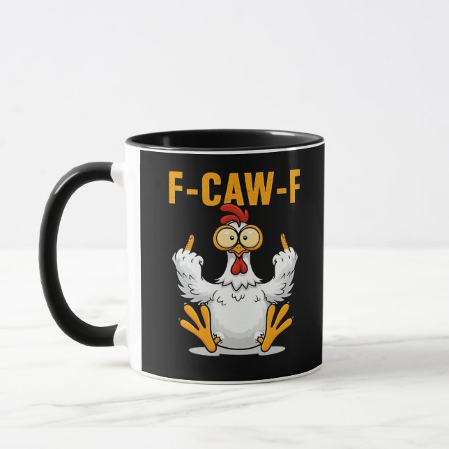 Caneca F-Caw-F Chicken Classic Funny Trendy (Esquerda)