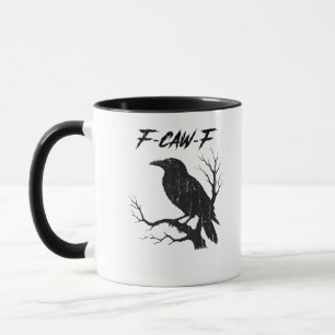 Caneca F-Caw-F Corvo Engraçado