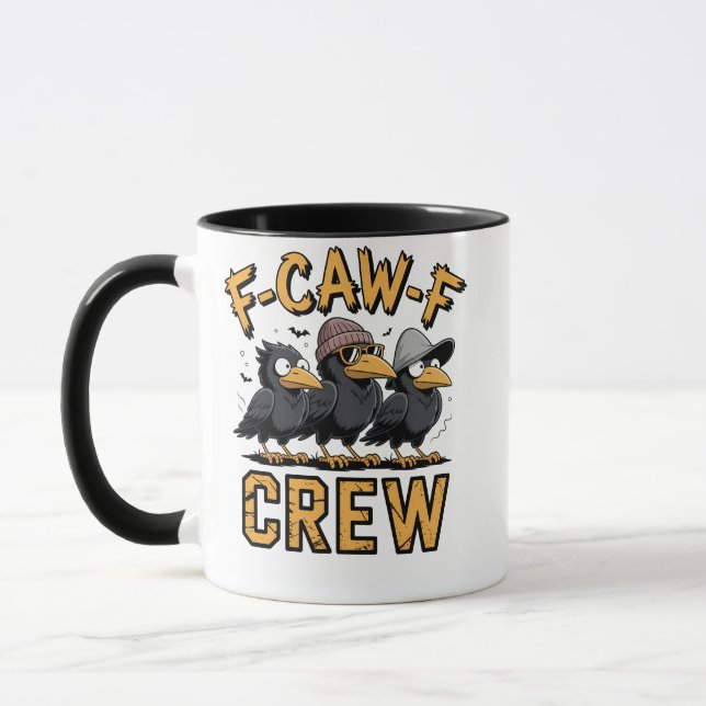 Caneca F-Caw-F Equipamento De Cascos Engraçado (Esquerda)