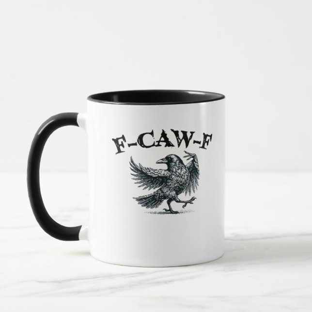 Caneca F-Caw-F Estilo Retro (Esquerda)