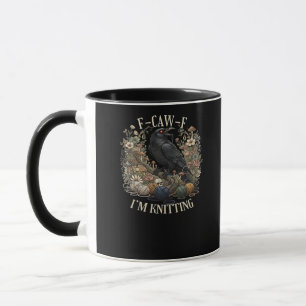 Caneca F-Caw-F Estou Tricotando Casual Criativo
